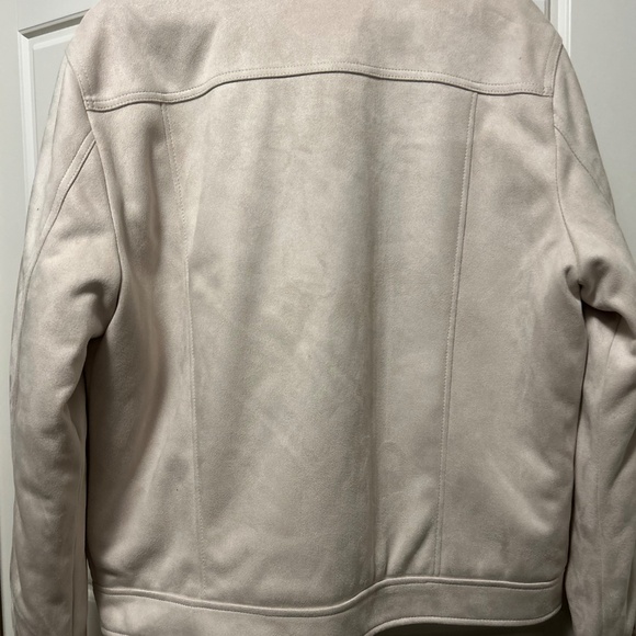 Zara Faux Suede Tricker Jacket Sz XL - Picture 5 of 5